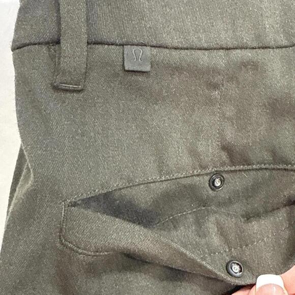 Lululemon Pants Mens 34x27- Green ABC Slim Fit Commission Warpstreme Performance - Picture 10 of 13